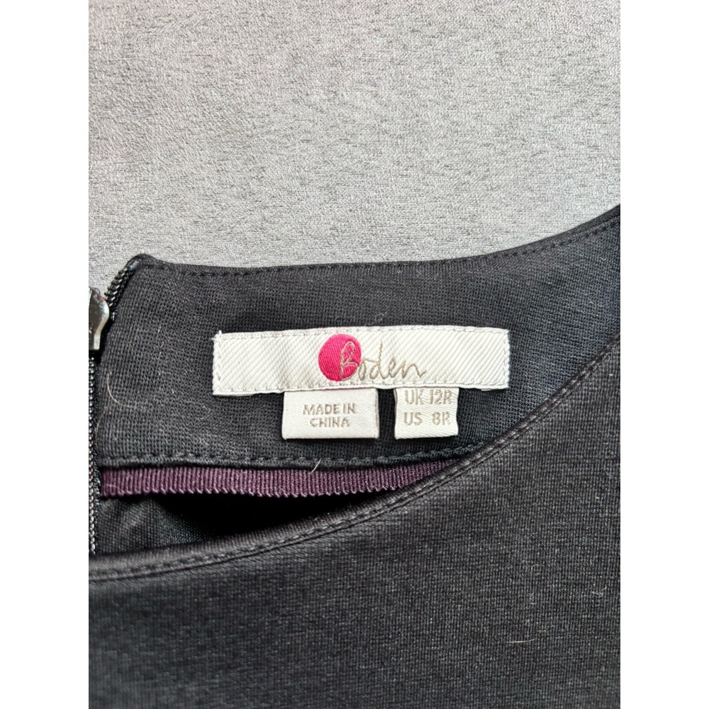 Boden Womens Peplum Puff Sleeve Top Size 12 Tie Waist Minimalist Office Siren - Picture 4 of 11